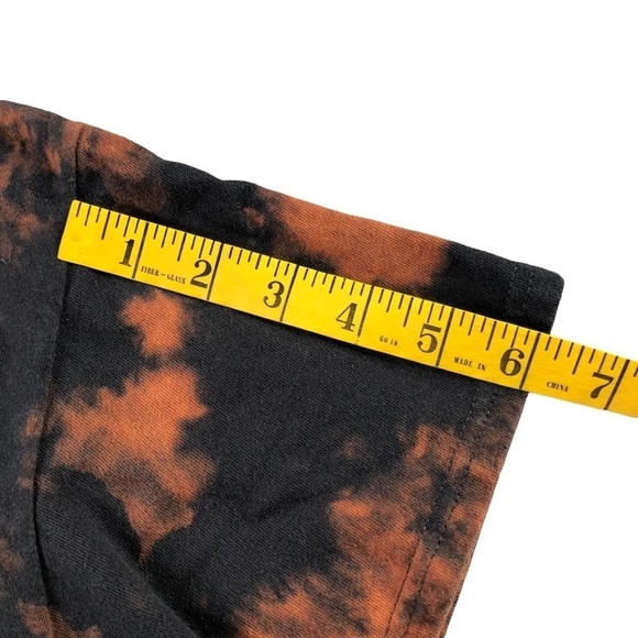 In N Out Burger Oregon Black and Orange Palm Tree Logo Tie Dye Tshirt - Picture 7 of 7